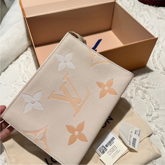 Louis Vuitton Handbags - Louis Vuitton Empreinte By The Pool Toiletry Pouch 26 Cream/Saffron